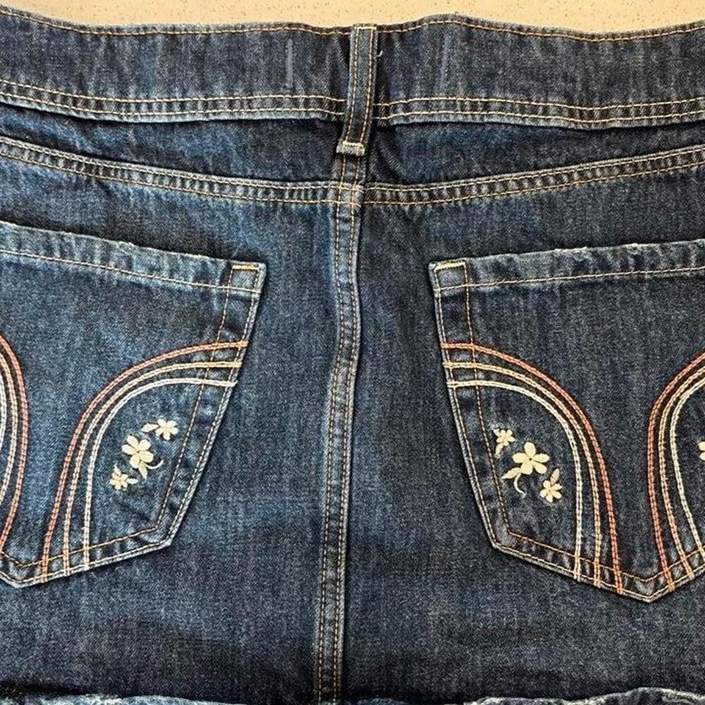 Hollister-co Women's Blue and Navy Skirt